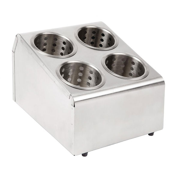 Stainless Steel Cutlery Holder ( 4 Compartment )