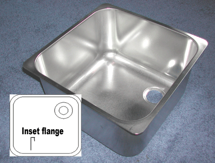 Sink 330x330x200mm V333320.Top Inset.  HTM 64