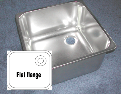 Sink 330x330x200mm .V333320 Flat Flange  HTM 64